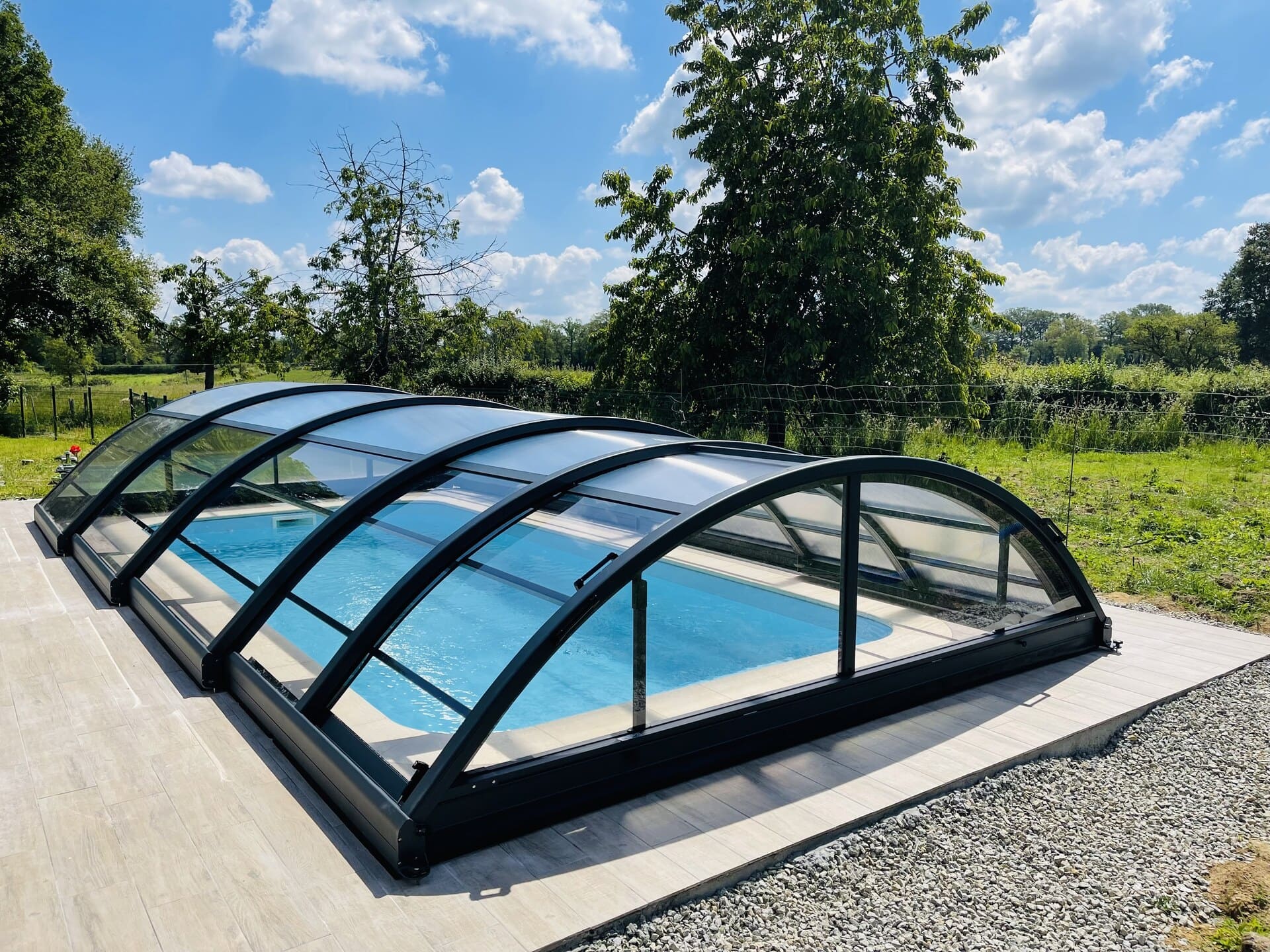 Abri piscine haut, abri piscine aluminium : Abri Up