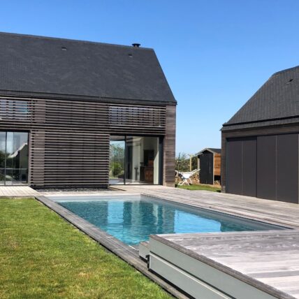 Terrasse mobile pour piscine STILYS télescopique