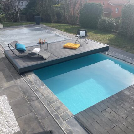 Terrasse mobile pour piscine STILYS DUO